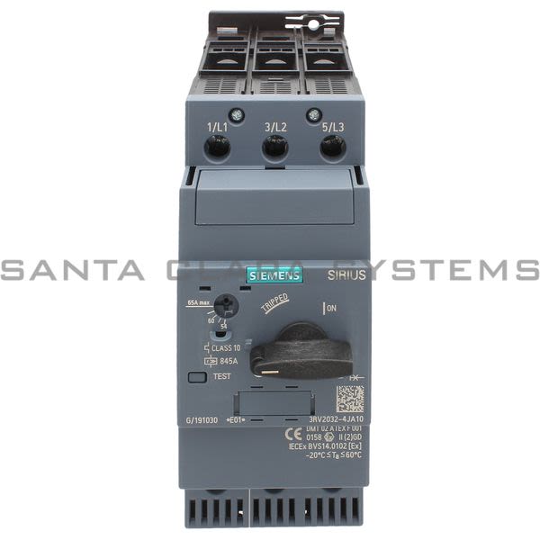 Siemens 3RV2032-4JA10 Motor Starter Protector | Sirius | 3RV2032-4JA10 Product Image