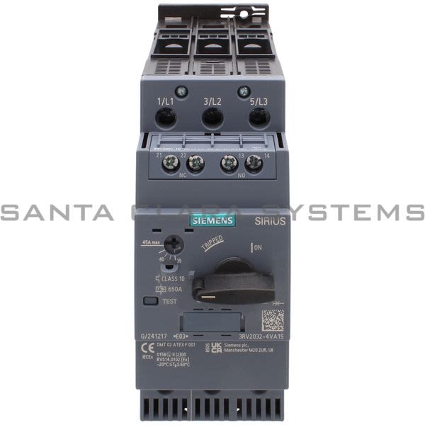 Siemens 3RV2032-4VA15 Motor Starter Protector | Sirius | 3RV2032-4VA15 Product Image