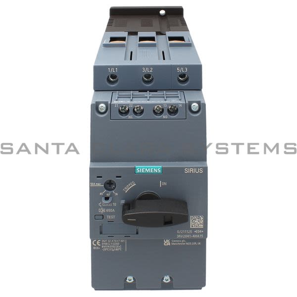 Siemens 3RV2041-4HA15 Motor Starter Protector | Sirius | 3RV2041-4HA15 Product Image