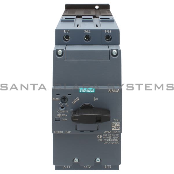 Siemens 3RV2041-4KA10 Motor Starter Protector | Sirius | 3RV2041-4KA10 Product Image
