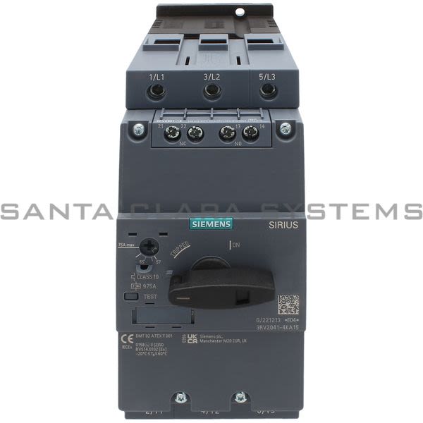 Siemens 3RV2041-4KA15 Motor Starter Protector | Sirius | 3RV2041-4KA15 Product Image