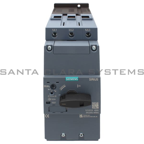 Siemens 3RV2042-4FB10 Motor Starter Protector | Sirius | 3RV2042-4FB10 Product Image