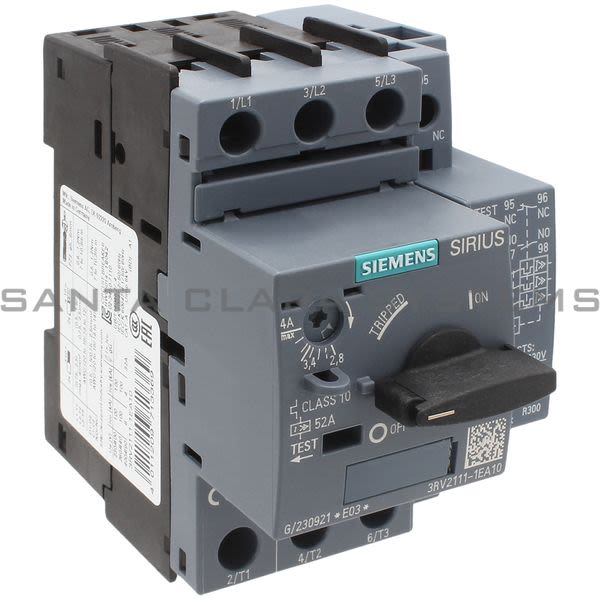 Siemens 3RV2111-1EA10 Motor Starter Protector Product Image