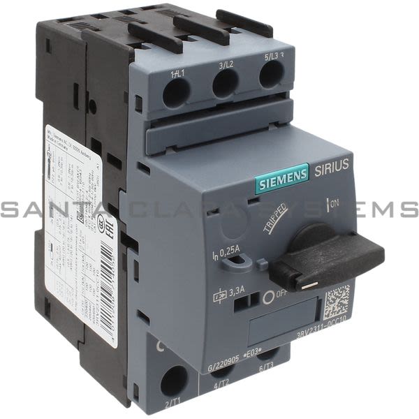 Siemens 3RV2311-0CC10 Motor Starter Protector Product Image