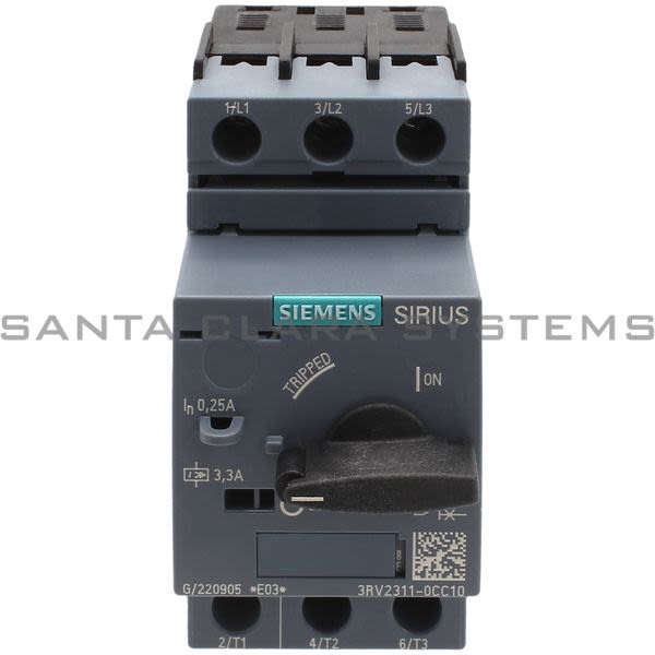 Siemens 3RV2311-0CC10 Motor Starter Protector Product Image