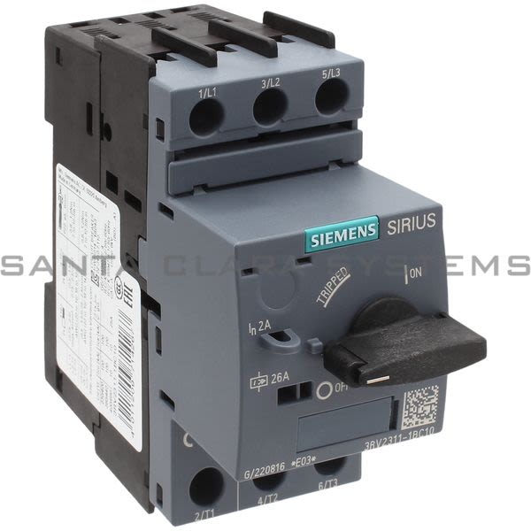 Siemens 3RV2311-1BC10 Motor Starter Protector Product Image
