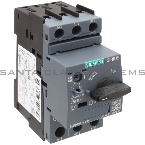 Siemens 3RV2411-1CA10 Motor Starter Protector | 3RV2411-1CA10 Product Image