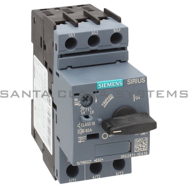 Siemens 3RV2411-1EA10 Motor Starter Protector | Sirius | 3RV2411-1EA10 Product Image