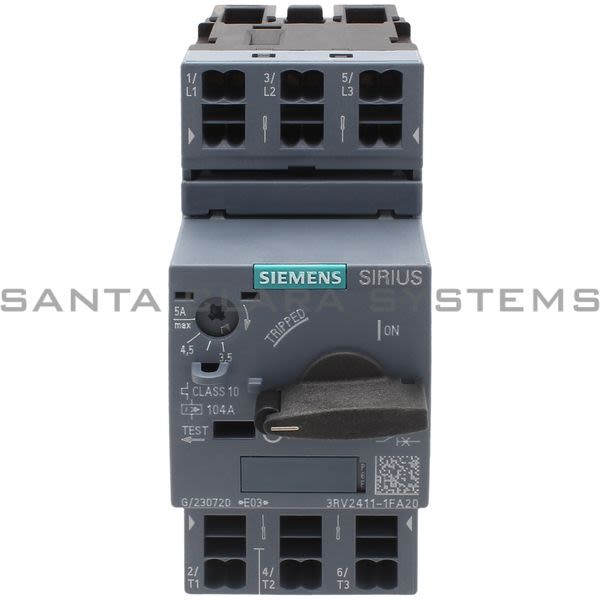 Siemens 3RV2411-1FA20 Motor Starter Protector | 3RV2411-1FA20 Product Image