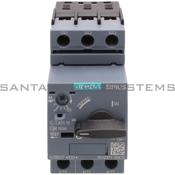 Siemens 3RV2411-1HA10 Motor Starter Protector | 3RV2411-1HA10 Product Image