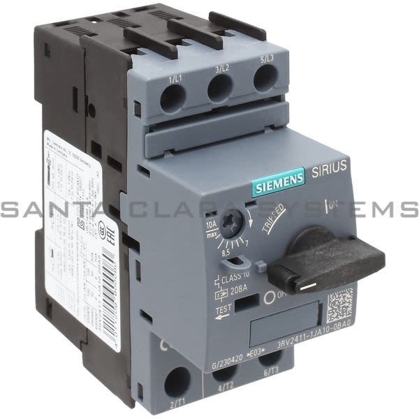 Siemens 3RV2411-1JA10-0BA0 Motor Starter Protector | 3RV2411-1JA10-0BA0 Product Image