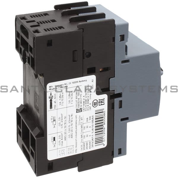 Siemens 3RV2411-1JA10-0BA0 Motor Starter Protector | 3RV2411-1JA10-0BA0 Product Image