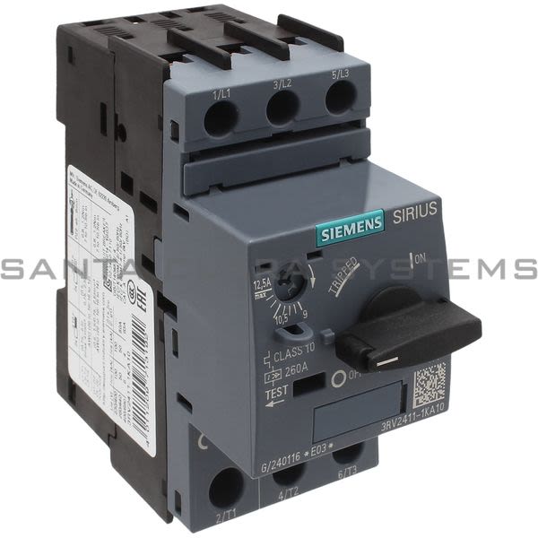 Siemens 3RV2411-1KA10 Motor Starter Protector | 3RV2411-1KA10 Product Image