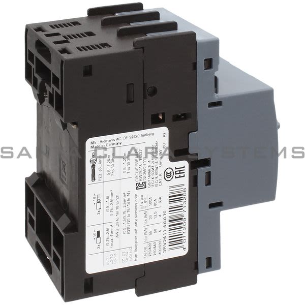 Siemens 3RV2411-4AA10 Motor Starter Protector | 3RV2411-4AA10 Product Image