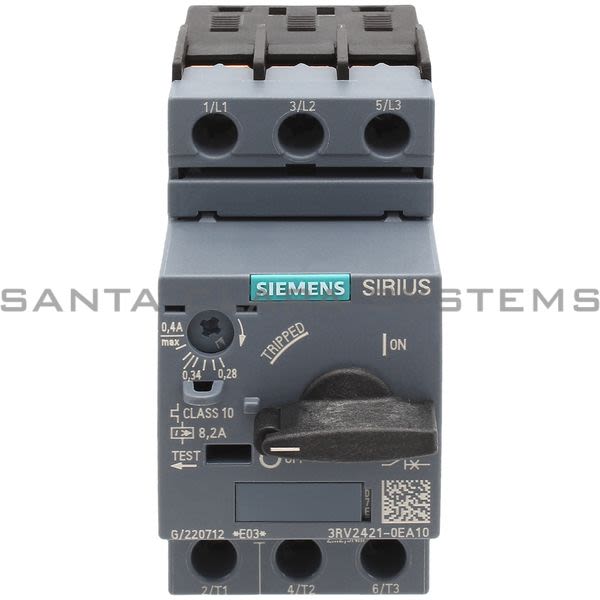 Siemens 3RV2421-0EA10 Circuit Breaker | 3RV2421-0EA10 Product Image