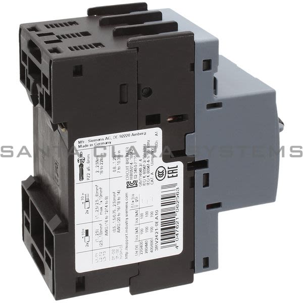 Siemens 3RV2421-0EA10 Circuit Breaker | 3RV2421-0EA10 Product Image