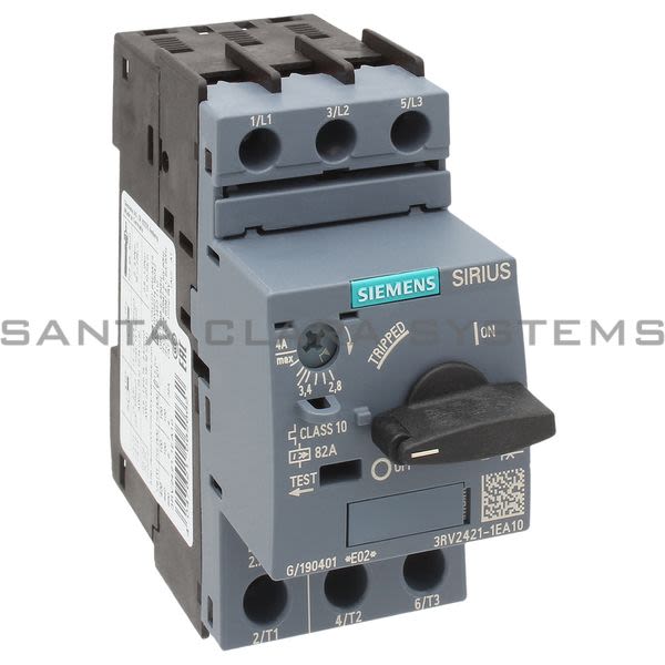 Siemens 3RV2421-1EA10 Motor Starter Protector | Sirius | 3RV2421-1EA10 Product Image