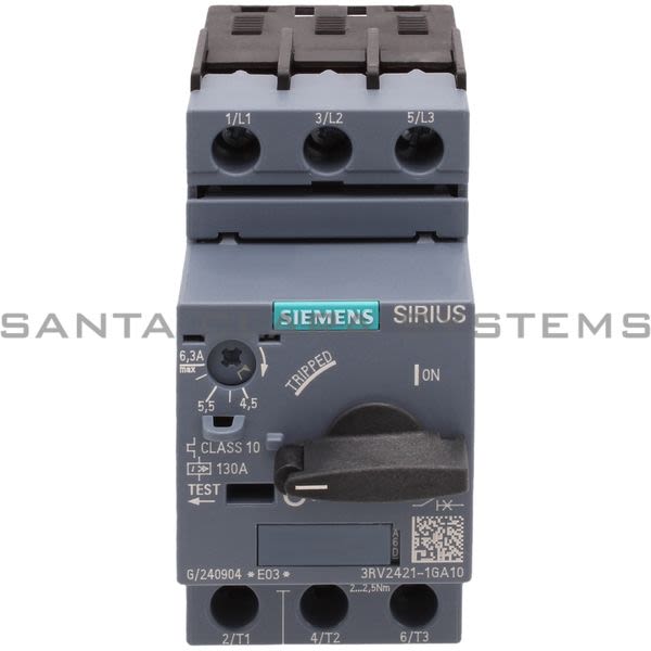 Siemens 3RV2421-1GA10 Circuit Breaker | 3RV2421-1GA10 Product Image