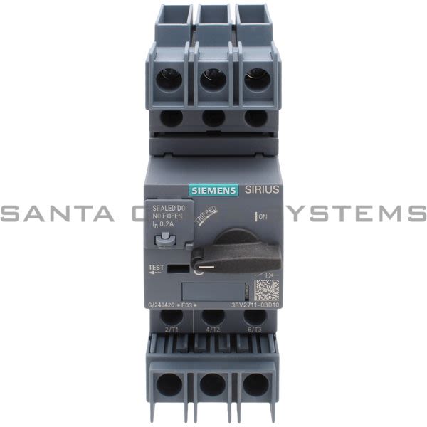 Siemens 3RV2711-0BD10 Circuit Breaker | 3RV2711-0BD10 Product Image