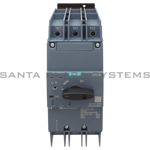 Siemens 3RV2742-5BD10 Circuit Breaker | 3RV2742-5BD10 Product Image
