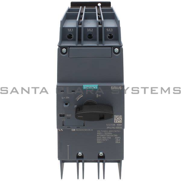 Siemens 3RV2742-5DD10 Circuit Breaker | 3RV2742-5DD10 Product Image