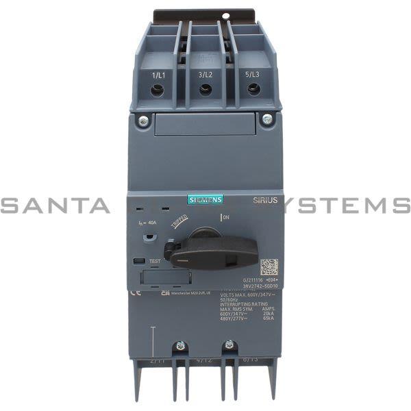 Siemens 3RV2742-5GD10 Circuit Breaker | 3RV2742-5GD10 Product Image