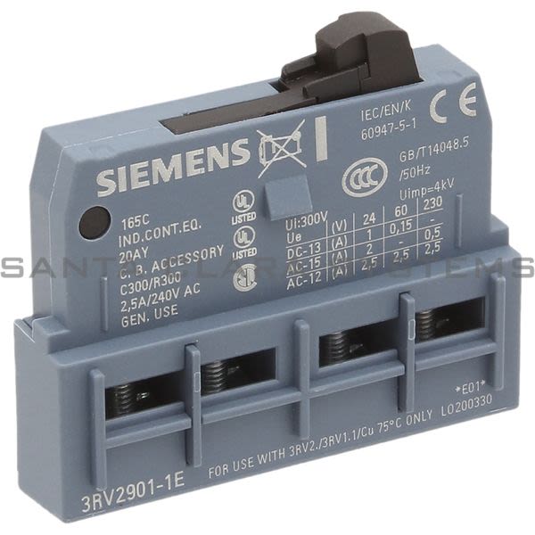 3RV2901-1E Siemens In stock and ready to ship - Santa Clara Systems