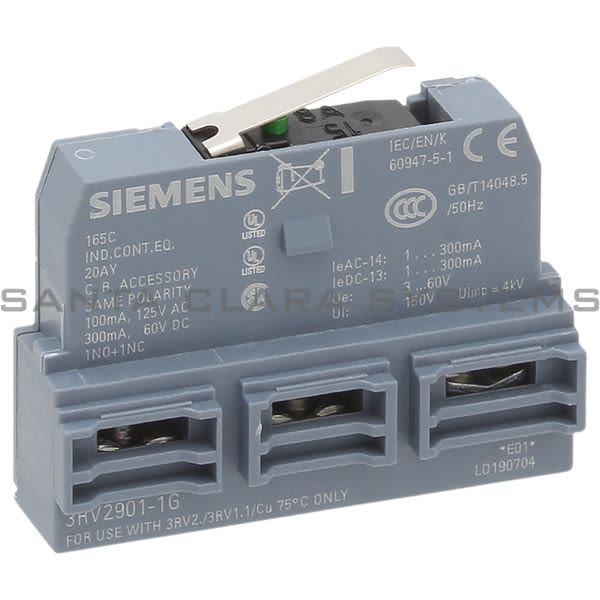 Siemens 3RV2901-1G Auxiliary Contact | 3RV2901-1G Product Image