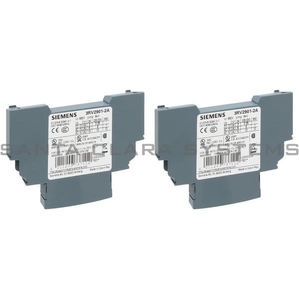 Siemens 3RV2901-2A Auxiliary Contact | 3RV2901-2A Product Image