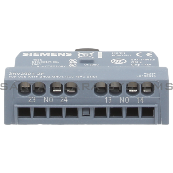 Siemens 3RV2901-2F Auxiliary Contact | 3RV2901-2F Product Image
