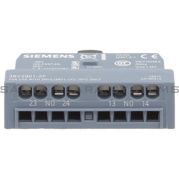 Siemens 3RV2901-2F Auxiliary Contact | 3RV2901-2F Product Image