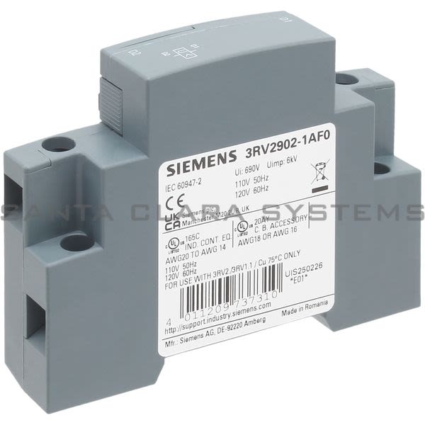 Siemens 3RV2902-1AF0 3RV2902-1AF0 Product Image