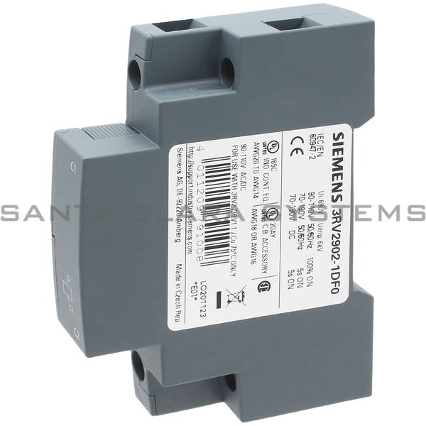 Siemens 3RV2902-1DF0 Shunt Module | Sirius | 3RV2902-1DF0 Product Image