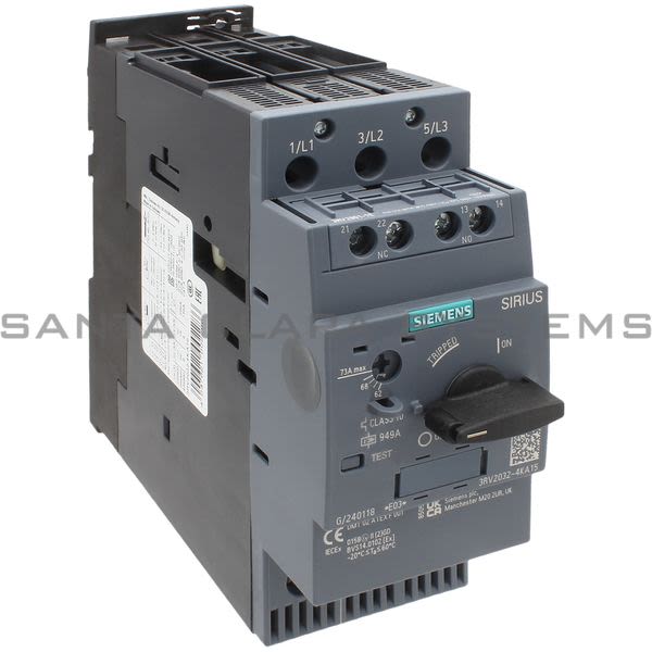 Siemens 3RV2032-4KA15 Motor Starter Protector | Sirius | 3RV2032-4KA15 Product Image