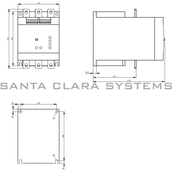 Siemens 3RW4076-6BB35 Soft Starter Product Image