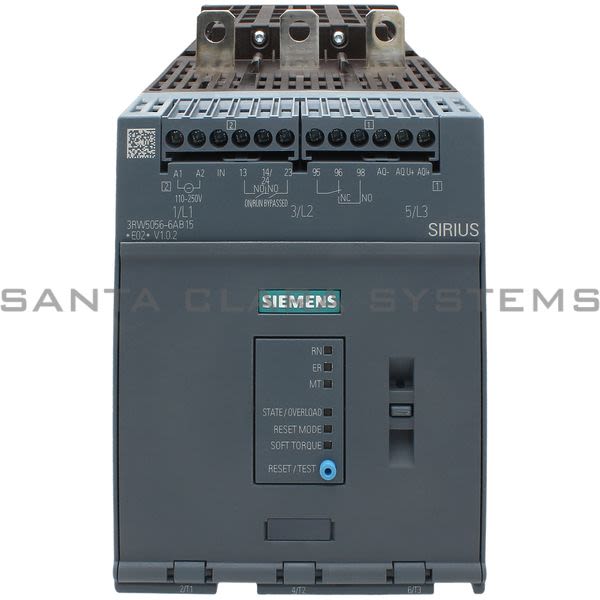 Siemens 3RW5056-6AB15 Soft Starter Product Image