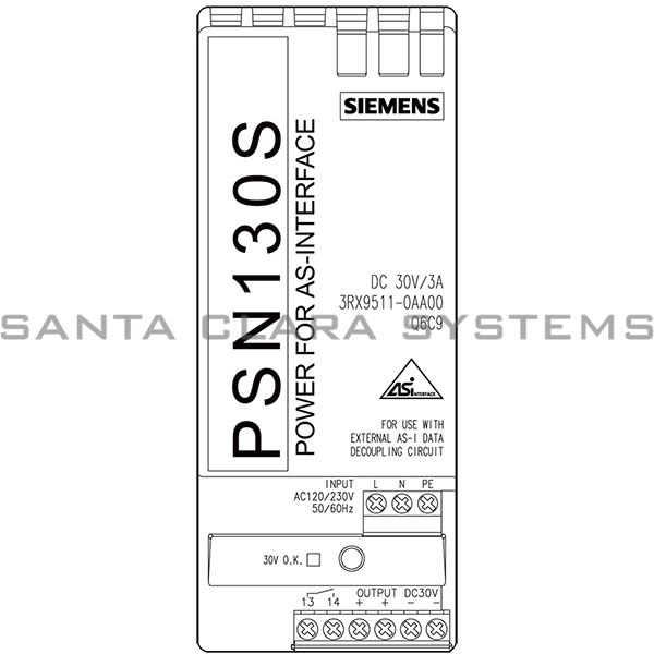 Siemens 3RX9511-0AA00 Power Supply | 3RX9511-0AA00 Product Image