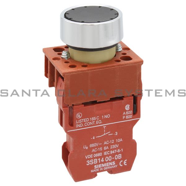 Siemens 3SB02-PFB10 Push Button Black Product Image