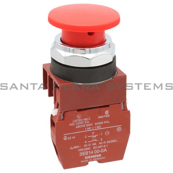 Siemens 3SB03-P4R11 Pushbutton Product Image