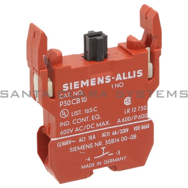 Siemens 3SB1400-0B Contact Block | 3SB1400-0B Product Image