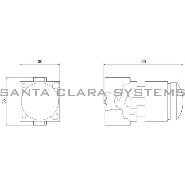 Siemens 3SB3233-7BA10 Audible Indicator | 3SB3233-7BA10 Product Image