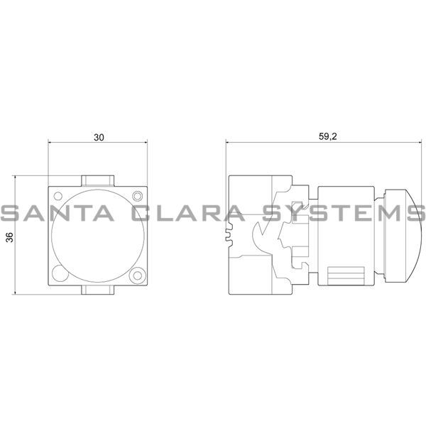 Siemens 3SB3248-6BA40 Pilot Light Product Image