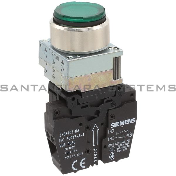 Siemens 3SB3647-0AA41-0CC0 Push Button Product Image