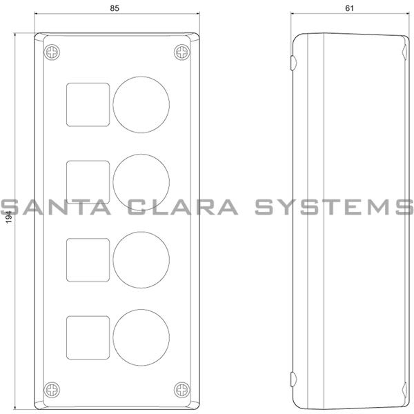 Siemens 3SB3804-0AA3 Housing Product Image