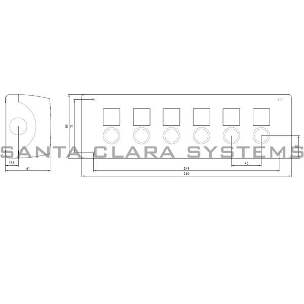 Siemens 3SB3806-0AA3 Enclosure Product Image