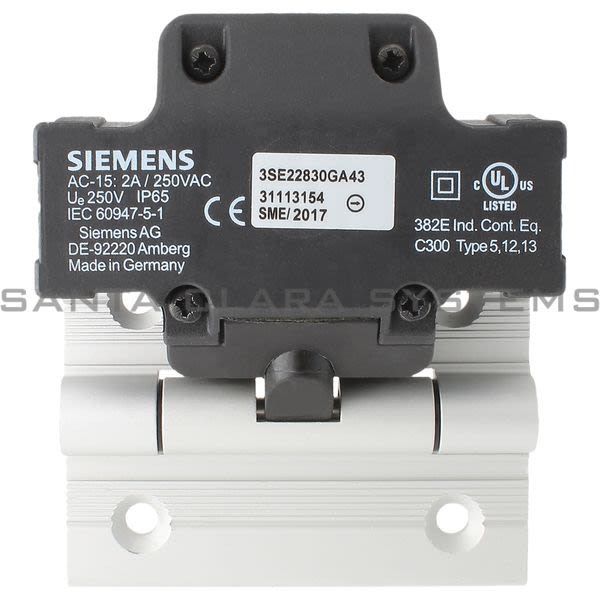 Siemens 3SE2283-0GA43 Hinge Switch Product Image
