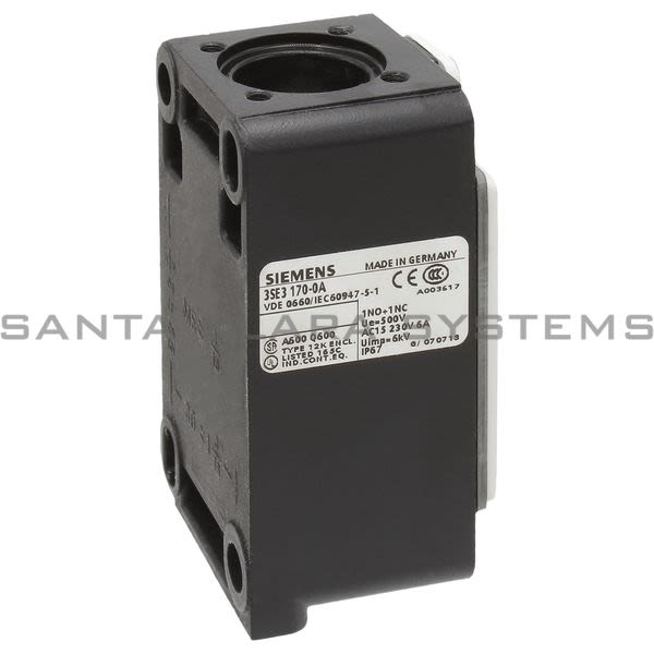 Siemens 3SE3170-0A Limit Switch Product Image