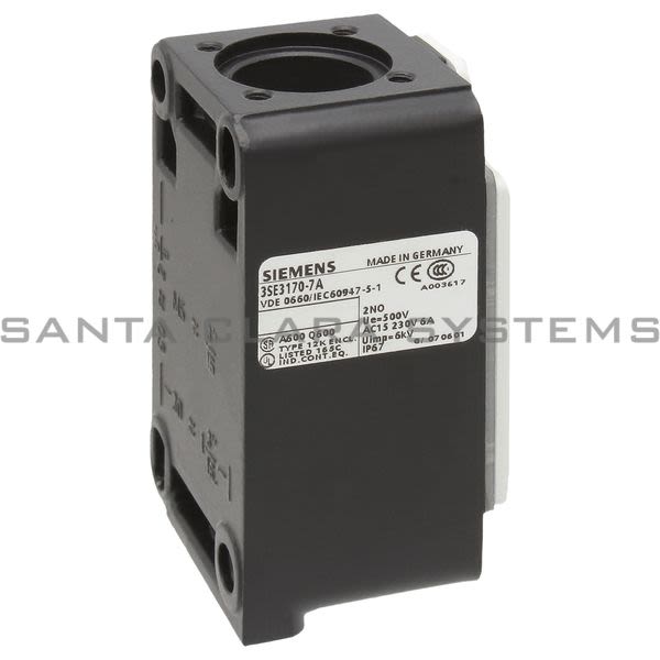 Siemens 3SE3170-7A Limit Switch Body Product Image