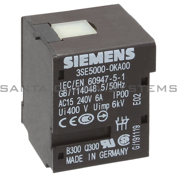 Siemens 3SE5000-0KA00 Contact Block | 3SE5000-0KA00 Product Image