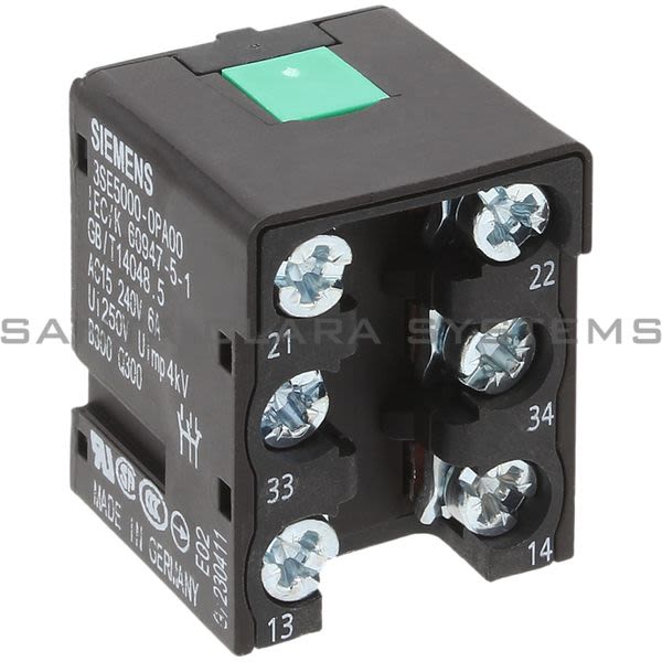 Siemens 3SE5000-0PA00 Contact Block | 3SE5000-0PA00 Product Image